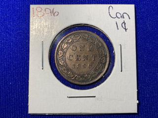 1896 Canada One Cent Coin.