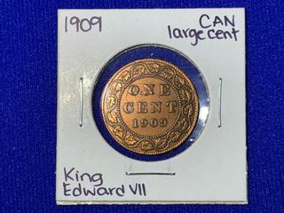 1909 Canada One Cent Coin.