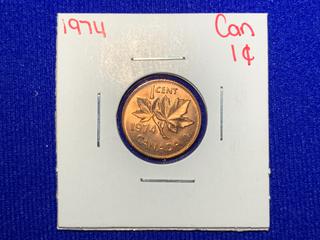 1974 Canada One Cent Coin.