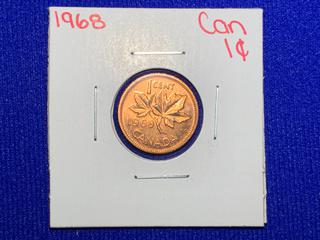 1968 Canada One Cent Coin.