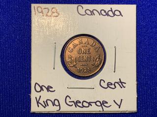 1928 Canada One Cent Coin.