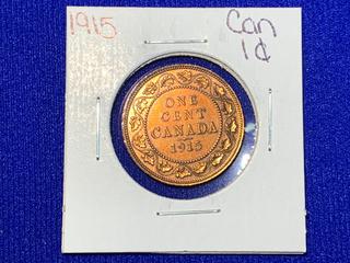 1915 Canada One Cent Coin.