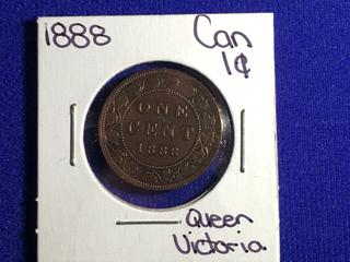 1888 Canada One Cent Coin.