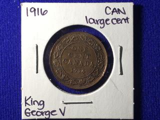 1916 Canada One Cent Coin.