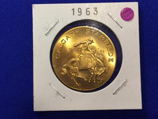 1963 Calgary Stampede Souvenir Dollar.