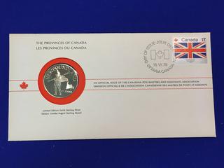 1979 Canada Post Sterling Silver Medallion "Canadian Provinces: Newfoundland".