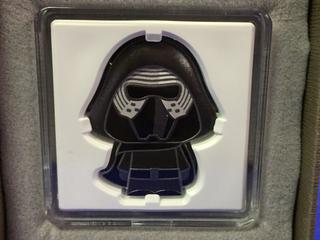 2021 Nuie Two Dollar One Ounce .999 Fin Silver Chibi Coin "Kylo Ren".