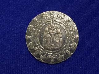 Quarter Troy Ounce .999 Fine Silver Medallion "Egyptian Monarch".