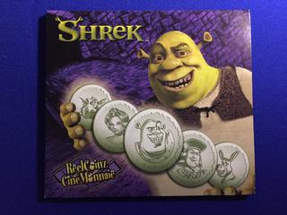 Reel Coinz Shrek Medallion Collection c/w Case.