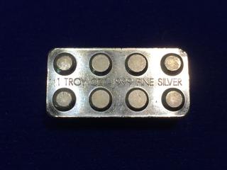 Monarch One Troy Ounce .999 Fine Silver Building Block.