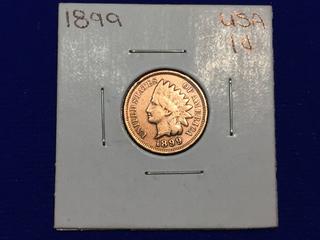 1899 USA One Cent Coin.