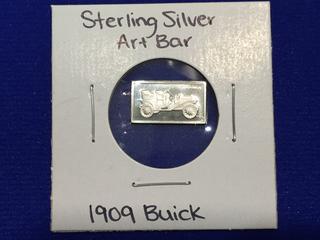 Sterling Silver Art Bar "1909 Buick".