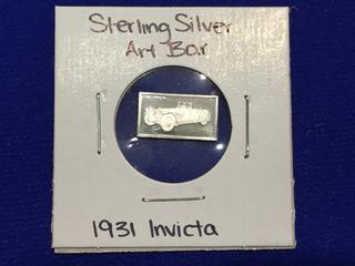 Sterling Silver Art Bar "1931 Invicta".