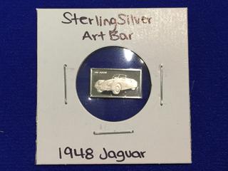 Sterling Silver Art Bar "1948 Jaguar".