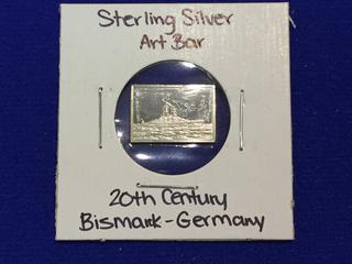 Sterling Silver Art Bar "Bismarck".