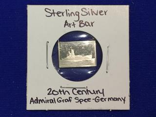 Sterling Silver Art Bar "Admiral Graf Spree".