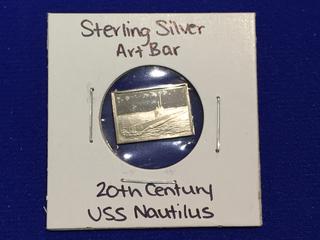 Sterling Silver Art Bar "USS Nautilus".