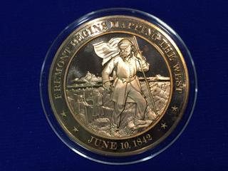 John C. Fremont Bronze Medallion.