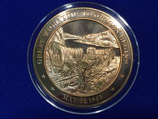 Great Migration To Oregon Bronze Medallion.