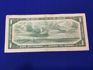 Bank Of Canada One Dollar Bill. S/N SA8118421.