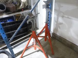 (2) Ridgid V-Head Pipe Stands