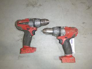 (2) Milwaukee 18V 1/2 In. Drills *Note: No Batteries*