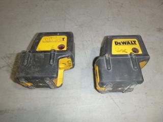 (2) DeWalt Type 1 6V 4-Beam Laser Levels C/w Cases