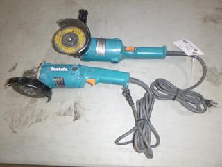 (2) Makita 9005BZ 5 In. Angle Grinders