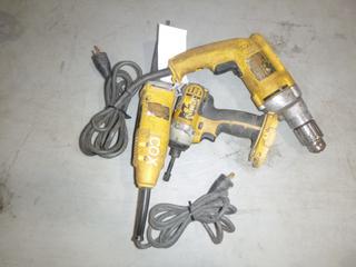 (1) Dewalt DW887 1 1/2in Die Grinder C/w (1) Dewalt DW2356 1/2in VSR Drill And (1) Dewalt 18V 1/4in Drill *Note: No Battery*