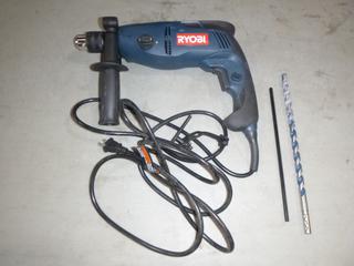 Ryobi D552H 120V 1/2 In. Reversible Hammer Drill C/w Case