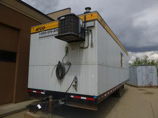 ATCO 10 Ft. x 32 Ft. T/A Office Trailer C/w 120/240V, Single Phase, 30Amp, 2 5/16 In. Ball Hitch, Furnace, Air Conditioning, Landings, Step, Handrails, L-Shaped Table And 235/85R16 Tires. VIN 132004628