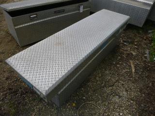 Adrian Steel Aluminum Checkerplate Storage Box, 21 In. x 73 In. x 18 In.