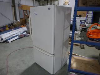 28in X 30in X 65in GE Profile Model PDA18LZMBCC 115V Fridge/Freezer. SN VD303761V