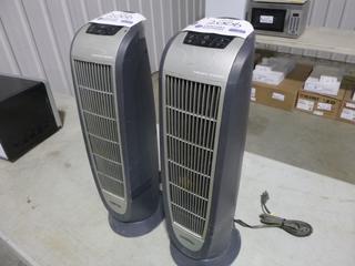 (2) Lasko 1500 Watt 120V Ceramic Element Fan/Heaters