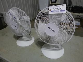 (2) Utilitech 3 Speed Table Fans