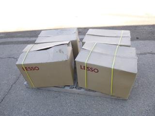 (4) Boxes of Lesso ABS 4 In. x 4 In. x 3 In. 45-Deg Wyes. PN LN601-422