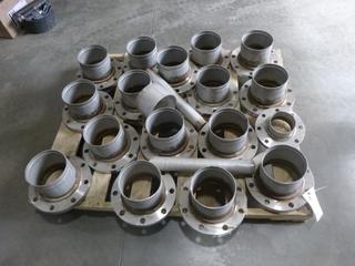 Qty of 6 In. Sorf 150 Lb. B16 304L Flanges Welded to 6 In. 5/10 304L Pipe and Other Stainless Pcs