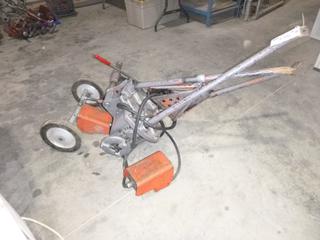 Ridgid Model 300-12 Pipe Threading Machine w/ Pipe Cutting Attached Die And Foot Pedal