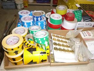 Qty of Mechanical Items Includes Tape, Stickers, Pipe Covers, Stencils and Metal Tags