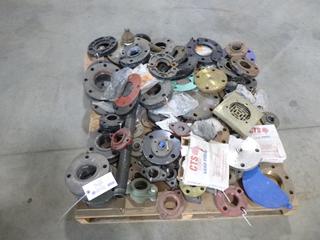 Qty of Assorted Sized Flanges and Fittings