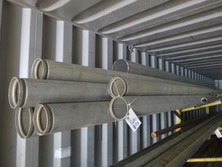 Qty of Assorted Length 4 In. and 6 In. SCH-10 Stainless Steel Pipe *Note: Buyer Responsible for Load Out*