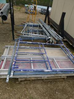 Qty of Safeway Scaffold Includes Uprights, Cross Braces and Decking