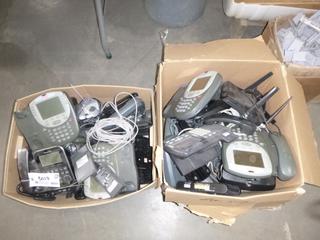 (2) Boxes of Avaya and Astra Office Phones, C/w ZTE Wi-Fi Router