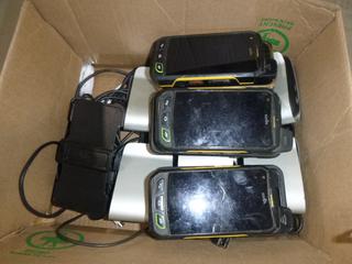 (1) Box of Sonim Cell Phones, Includes iPhone, Samsung Phones and Chargers