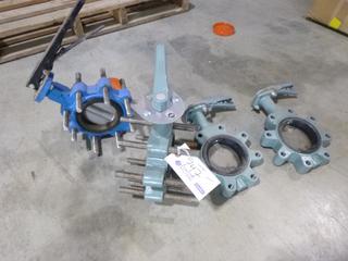 Qty of (4) Unused 4 In. Butterfly Valves