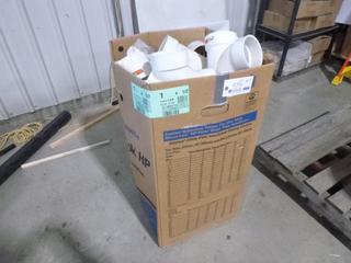 (1) Box of IPEX System 636 3 In. and 4 In. PVC Fittings