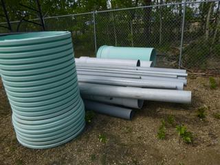 Qty of Assorted Size Pieces of PVC Pipe *Note: Buyer Responsible for Load Out*