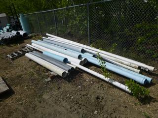 Qty Of Assorted Size PVC Pipe *Note: Buyer Responsible for Load Out*