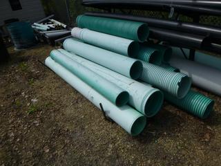Qty Of Assorted Size Plastic Pipe *Note: Black Pipe Not Included, Buyer Responsible for Load Out*