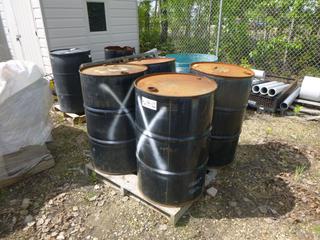 Qty of Inhibited Propylene Glycol, 55 Gallon Drums, (1) Full, (3) Partial